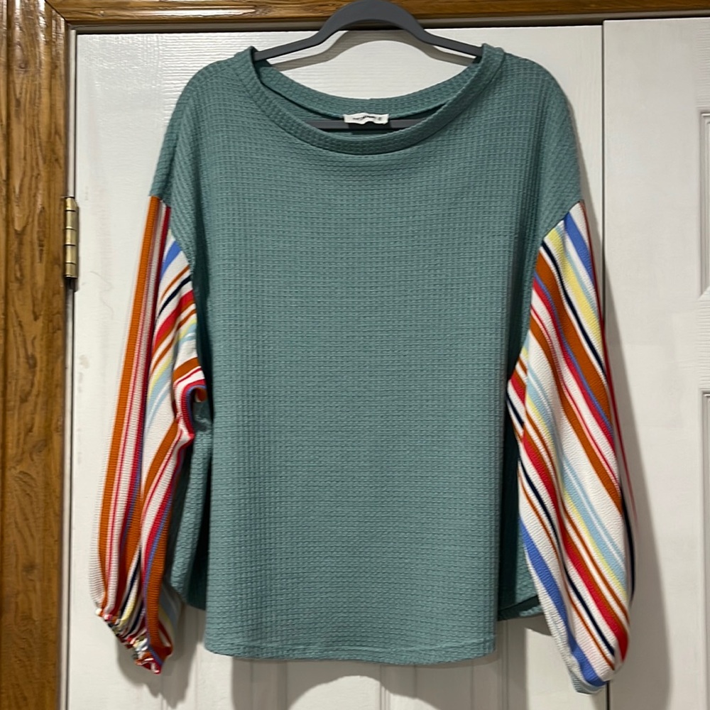 Bubble Sleeve Blouse